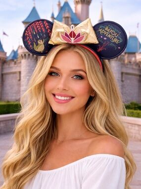 Disney Minnie Ear Headband - Tiana's Bayou Adventure Light-Up NWT